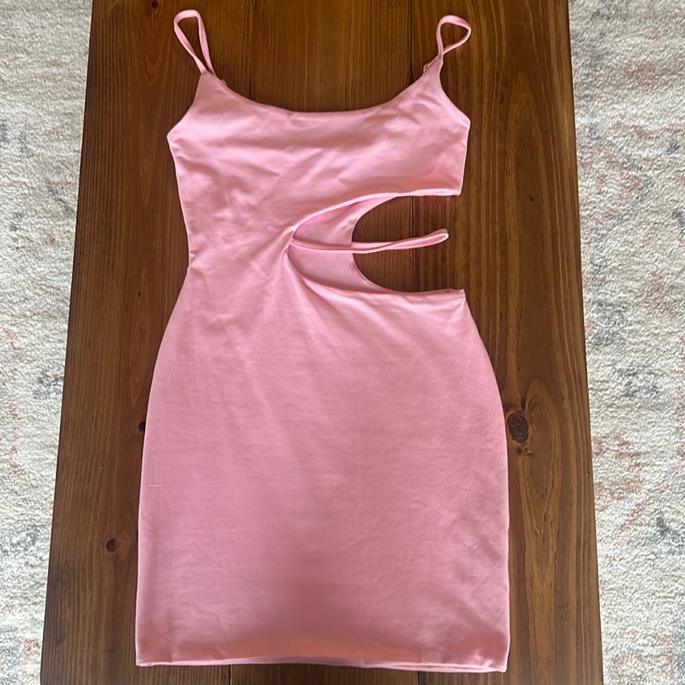 Bubblegum pink XS Tiger Mist mini dress.